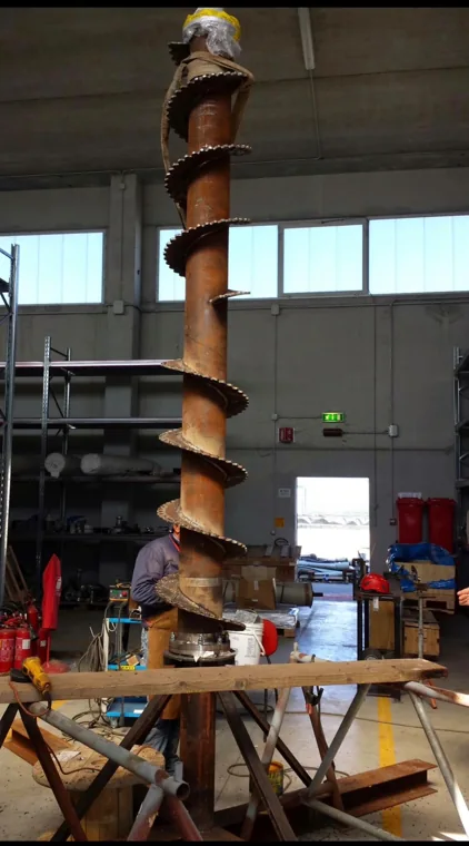 Lavorazioni su coclea industriale — C.M. S.r.l.